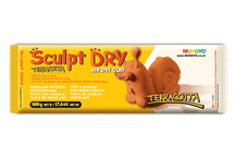 Mungyo Sculpt-Dry Air Dry Clay 500g Terracotta