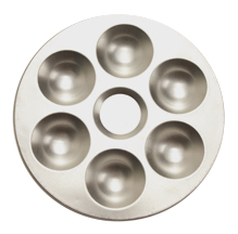 Aluminum Round Palette 6 Wells