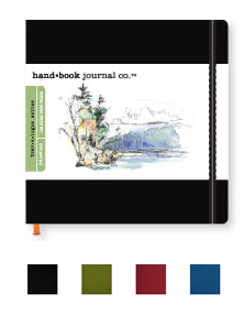 Hand Book Journal Co. Travelogue Drawing Journals - Square Ivory/Black