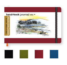 Travelogue Journal  Pocket Landscape 3.5 x 5.5 in.  Ivory Black