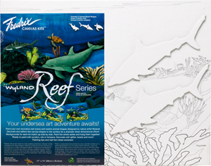 Wyland Reef Series Canvas Kits - Sharks