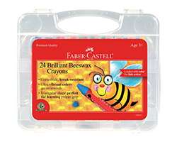 Faber-Castell Beeswax Crayons Hard Case Set of 24
