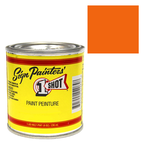 1-Shot Sign Painters' Lettering Enamel 8oz - Orange