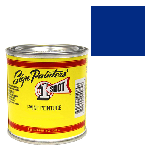 1-Shot Sign Painters' Lettering Enamel 8oz - Reflex Blue