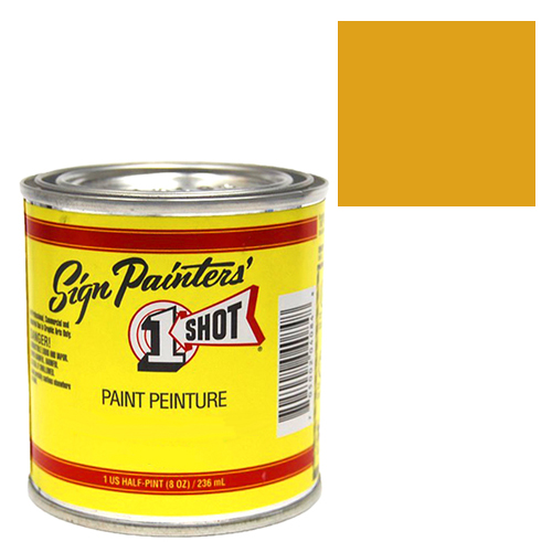 1-Shot Sign Painters' Lettering Enamel 8oz - Imitation Gold