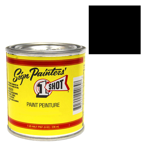 1-Shot Sign Painters' Lettering Enamel 8oz - Black