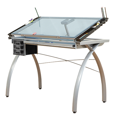 Studio Designs Futura Drafting Station - Silver/Blue