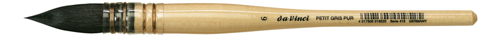 da Vinci Petit Gris Pur Watercolour Brush - Series 418 - Round + Pointed 3/0